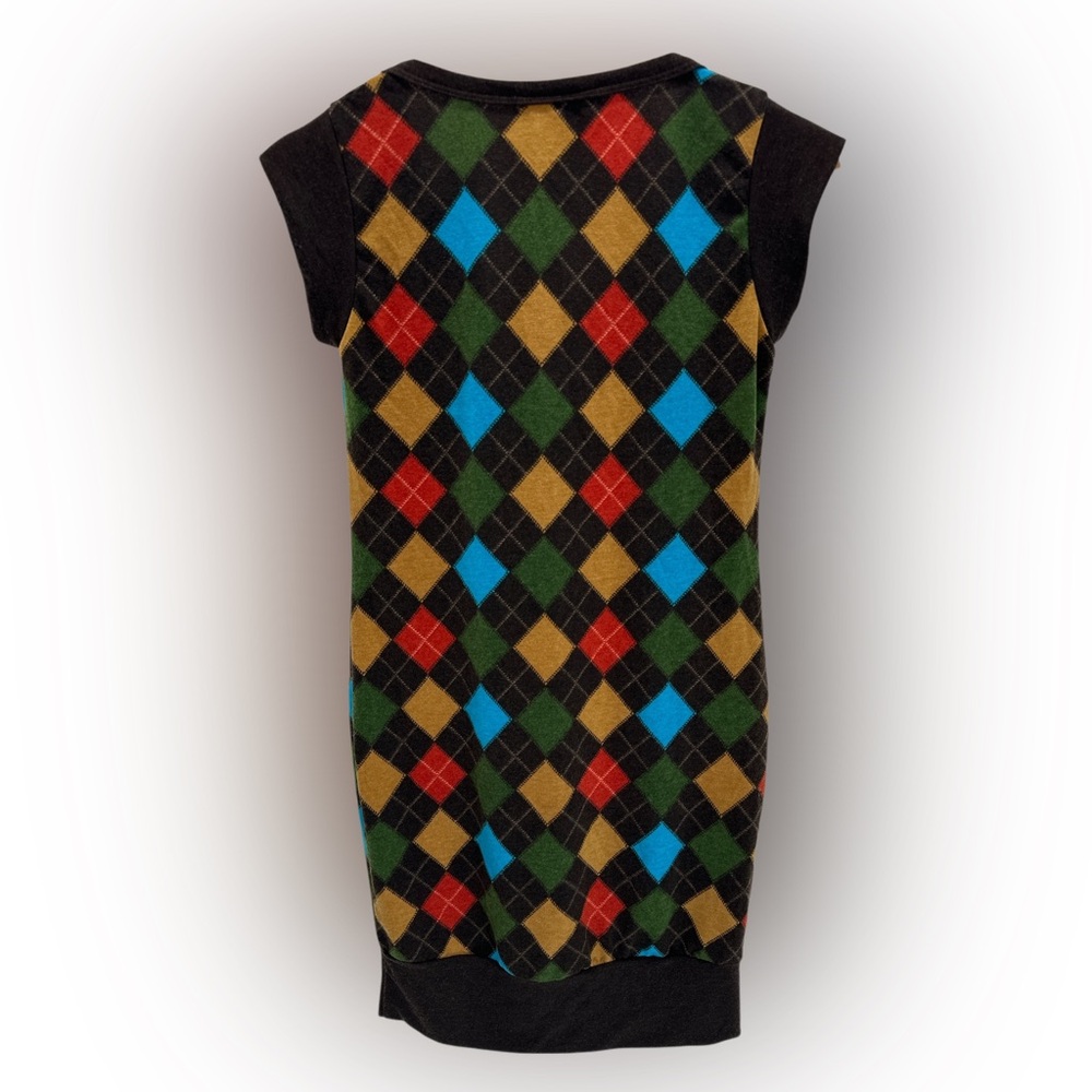 Argyle Patterned Dress - Multicolor - image 2